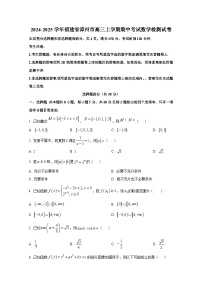 2024-2025学年福建省漳州市高三上册期中考试数学检测试卷