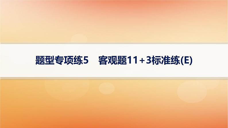 2025届高考数学二轮总复习题型专项练5客观题11+3标准练E课件第1页