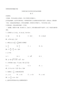 河南省2025年高考综合改革模拟考试适应性演练-数学+答案