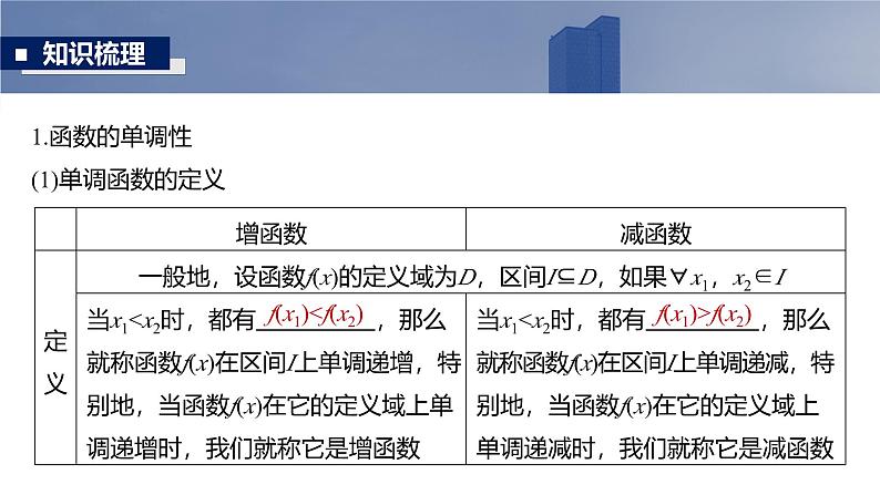 2025高考数学一轮复习§2.2函数的单调性与最值【课件】第5页