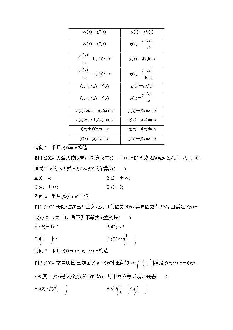 微专题5 导数中函数的构造问题第2页