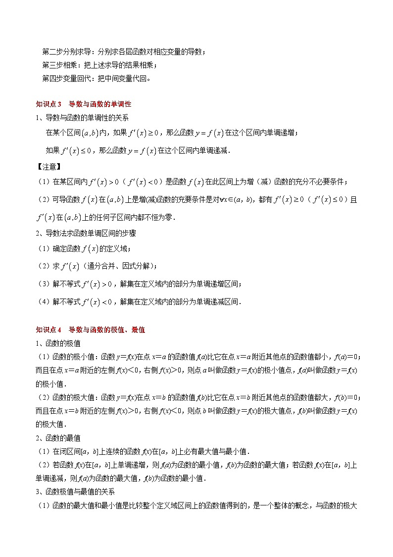 专题05 一元函数的导数及其应用(4知识点+8重难点+6技巧+4易错)(解析版)第3页