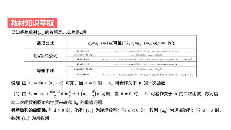 艺考生教学课件20等差数列-2024-2025学年高考数学艺体生一轮复习课件第4页