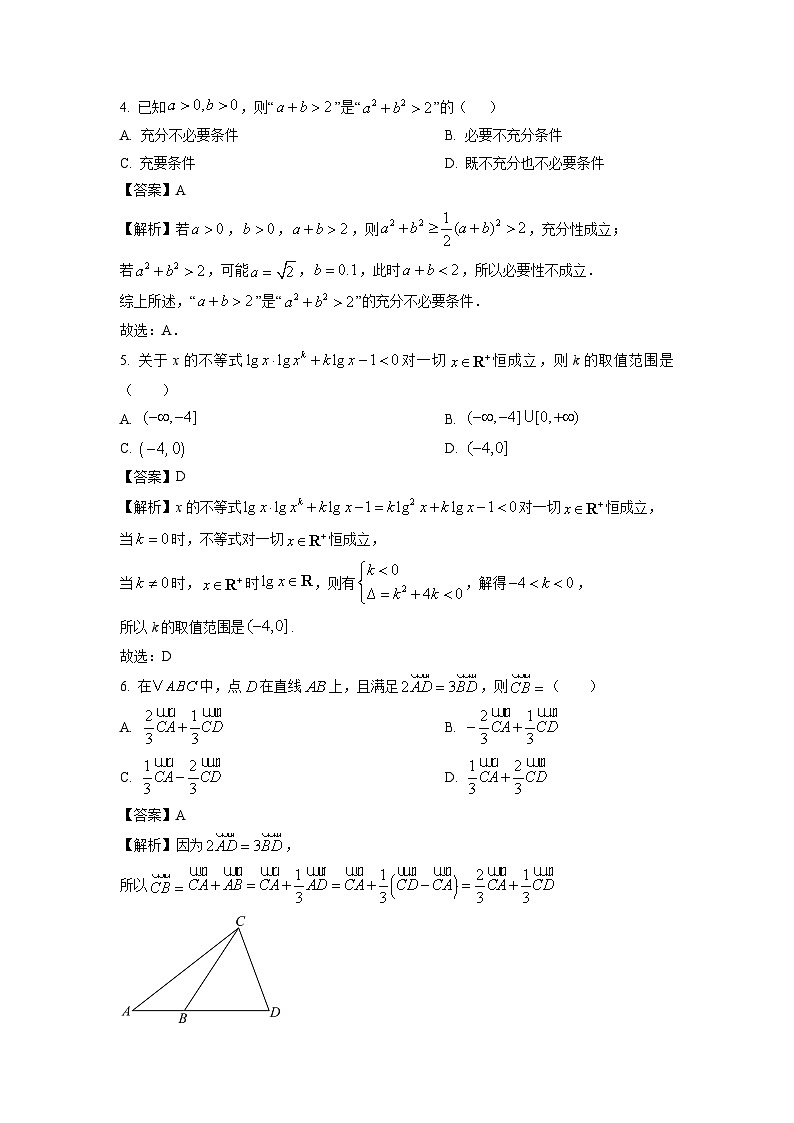 四川省眉山市区县高中学校2025届高三上学期一诊模拟联考月考数学试卷(解析版)第2页