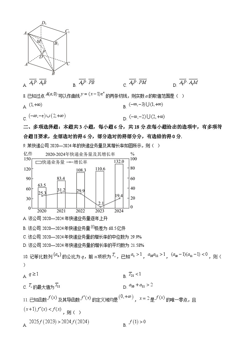 湖南省多校联考2024-2025学年高二上学期期末考试数学试卷Word版无答案第2页