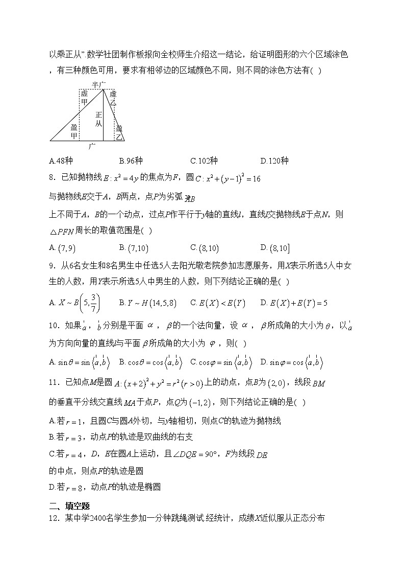 辽宁省重点中学协作校2024-2025学年高二上学期1月期末考试数学试卷(含答案)第2页