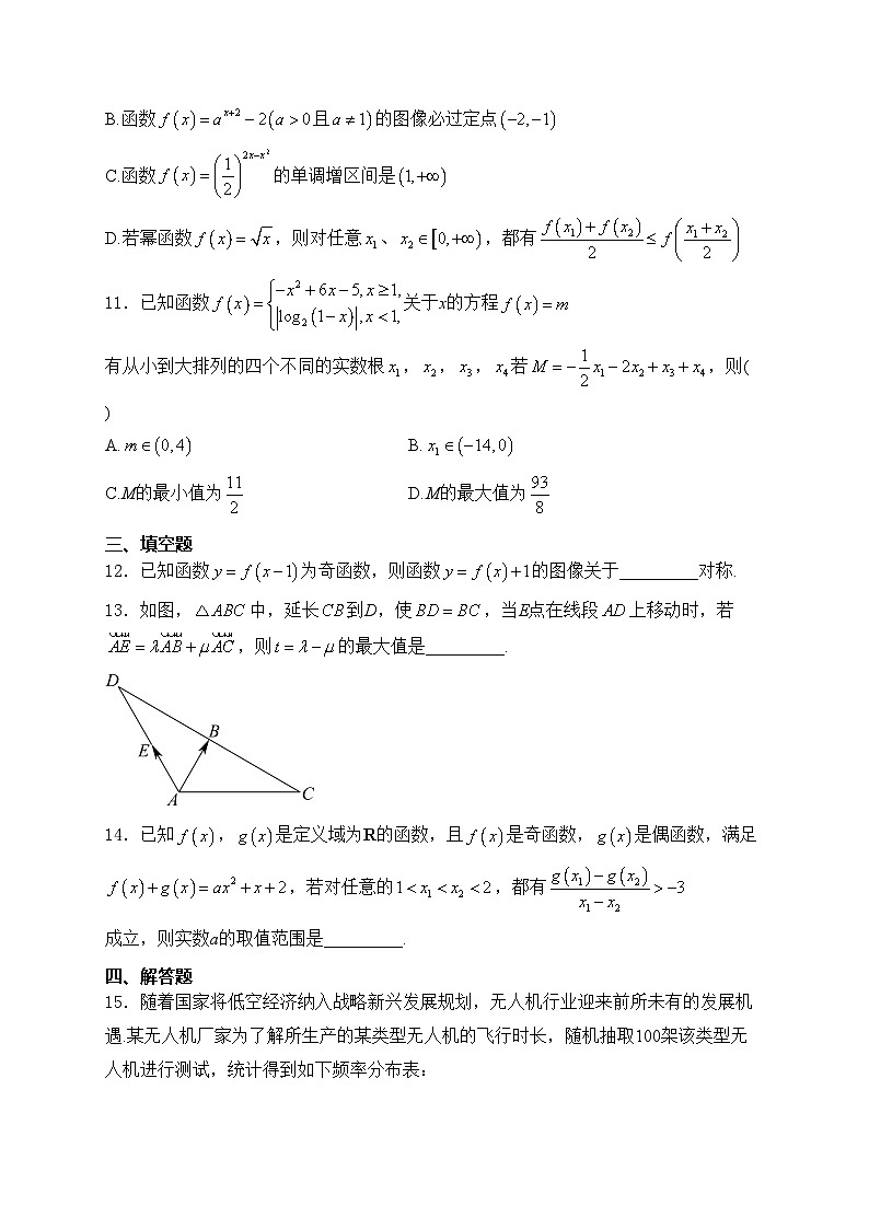 辽宁省沈阳市五校协作体2024-2025学年高一上学期期末考试数学试卷(含答案)第3页