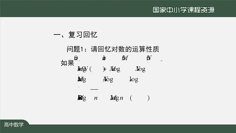 人教A版(2019)高一数学必修第一册-对数的运算(2)-【课件】第3页