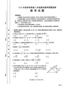 广西壮族自治区崇左市2024-2025学年高二上学期1月期末教学质量监测数学试题