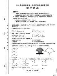 广西壮族自治区崇左市2024-2025学年高一上学期1月期末教学质量监测数学试题