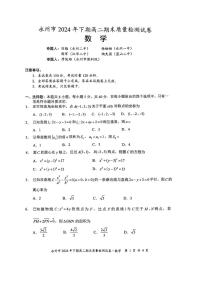 湖南省永州市2024-2025学年高二上学期期末质量检测数学试卷