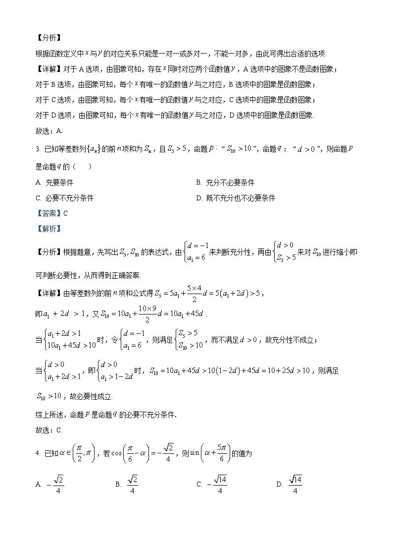 四川省泸州市泸化中学2024-2025学年高一上学期1月期末考试数学试卷(Word版附解析)第2页