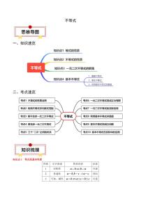 2024年高考数学一轮知识点复习—不等式（原卷版）