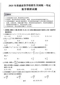 河北省省级联考2024-2025学年高三上学期1月期末考试数学试卷