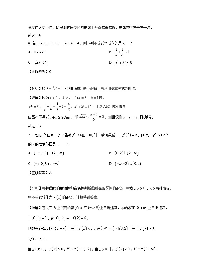 2024-2025学年湖南省长沙市高一上册期中考试数学检测试题(附解析)第3页