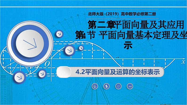2.4.2平面向量及运算的坐标表示(同步课件)-2024-2025学年高一数学(北师大版2019必修第二册)第1页