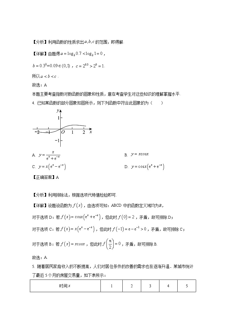 2024-2025学年天津市西青区高三上册第一次月考数学检测试卷(附解析)第2页