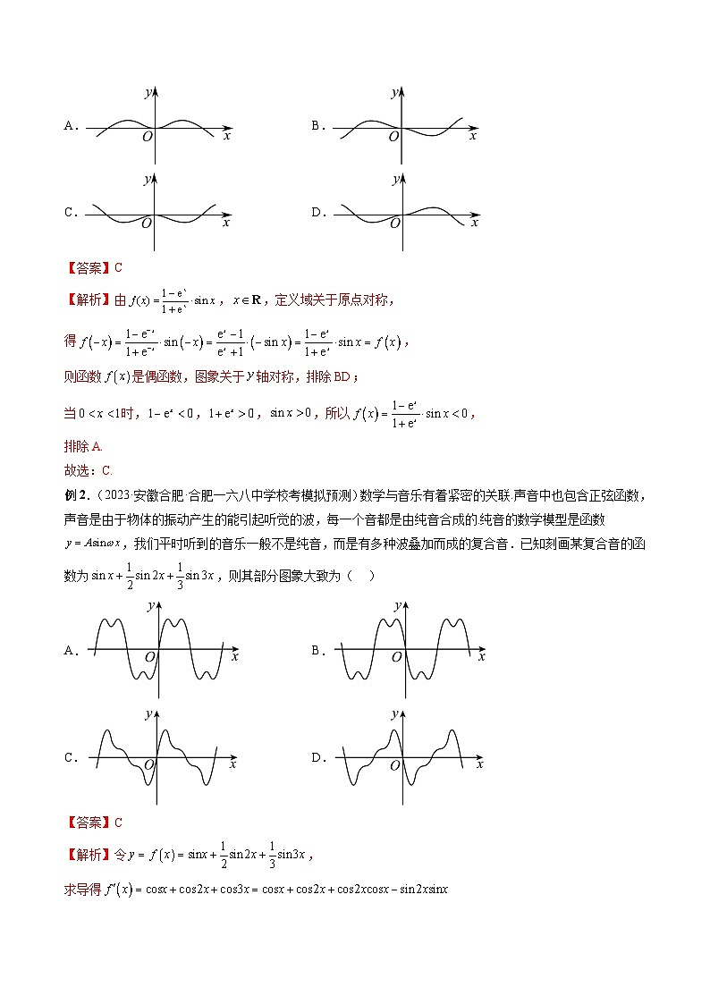 新高考数学二轮复习命题方向归类练习专题11 函数的图象(解析版)第3页