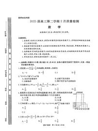 金科大联考2025届高三下学期2月质量检测-数学试题+答案