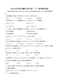 2024-2025学年安徽师大附中高一（上）期末数学试卷（含答案）