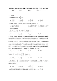 贵州省六盘水市2025届高三下学期适应性考试（一）数学试题