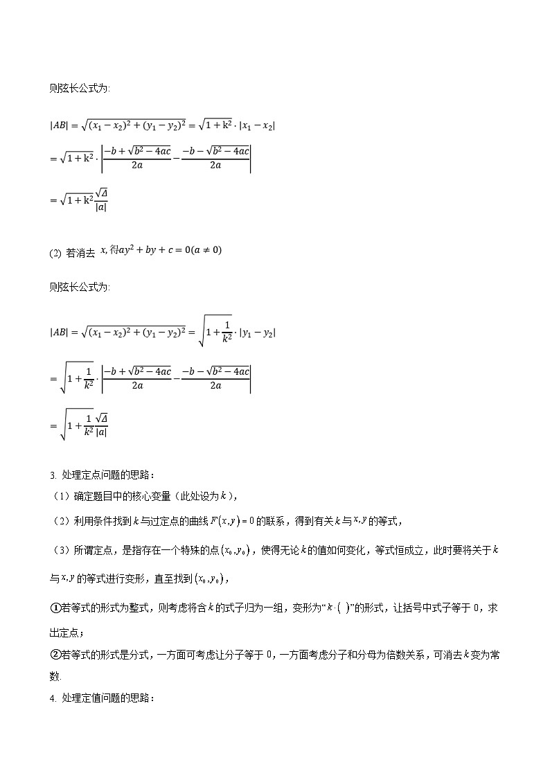 新高考数学重点专题二轮复习真题演练专题06 圆锥曲线大题(解析版)第2页