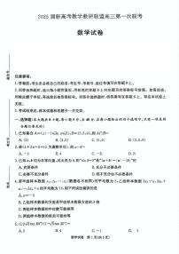 湖南省新高考教学教研联盟2025届高三下学期第一次联考（一模）数学试题（PDF版附解析）