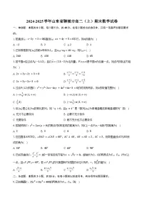 2024-2025学年山东省聊城市高二（上）期末数学试卷（含答案）