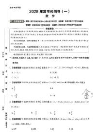 2025版（新高考）金考卷高考预测卷数学试卷1+答案
