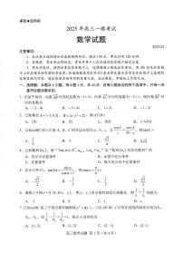 2025届山东菏泽高三下学期一模数学试题（含答案）