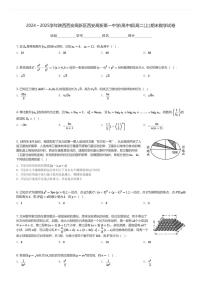 2024～2025学年陕西西安高新区西安高新第一中学(高中部)高二(上)期末数学试卷(含解析)