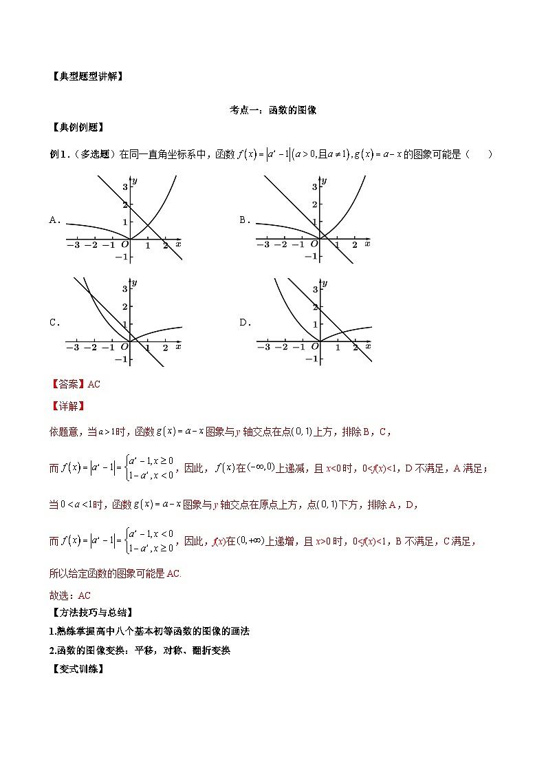 新高考數(shù)學(xué)二輪復(fù)習(xí)必考考點(diǎn)講練第七講 函數(shù)圖像及函數(shù)與方程(解析版)第2頁(yè)