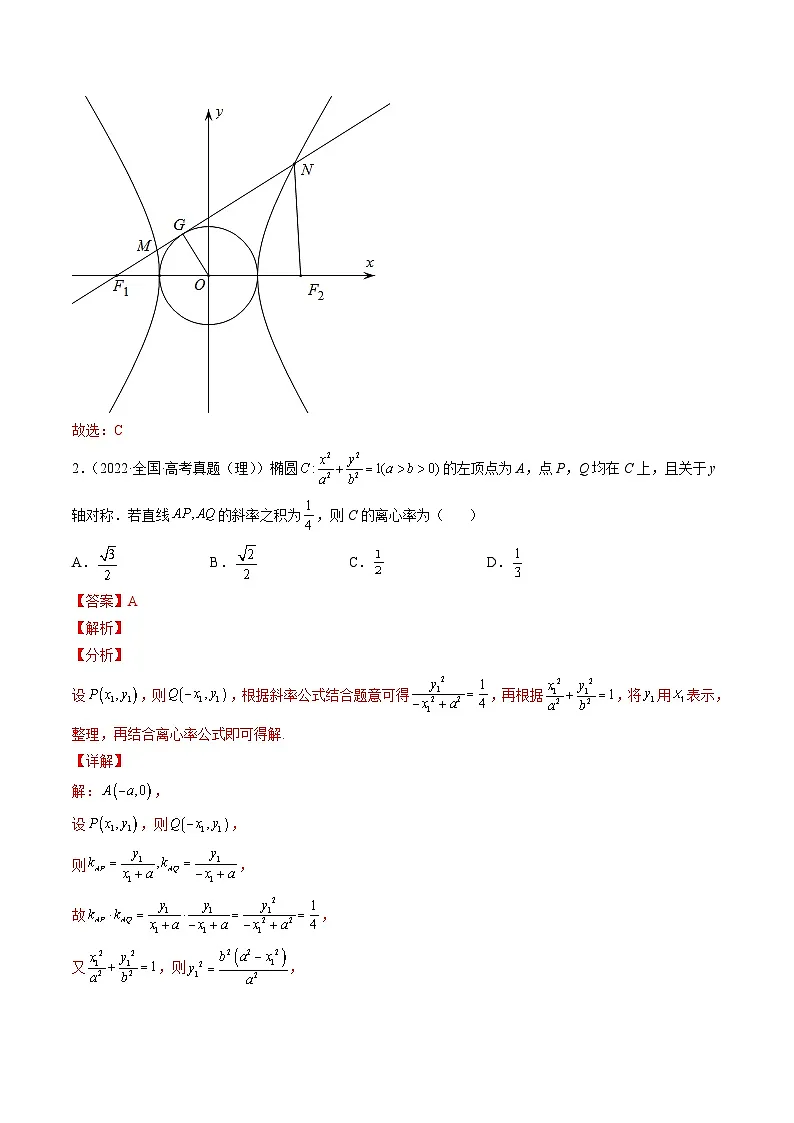 新高考数学一轮复习方法技巧与题型归纳训第7讲 解析几何(解析版)第2页