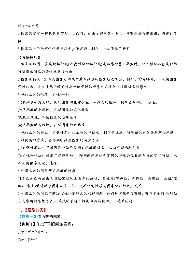 新高考数学一轮复习题型归纳与强化测试专题12 函数的图象(原卷版)第3页