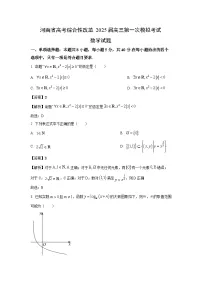河南省高考综合性改革2025届高三第一次模拟考试数学试题（解析版）