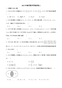 2025年高考数学解密汇编压轴训练1(Word版附解析)