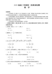 2025年河南三市高三下学期3月数学试题及答案