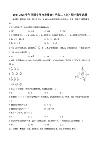 2024-2025学年陕西省渭南市蒲城中学高二（上）期末数学试卷（含答案）