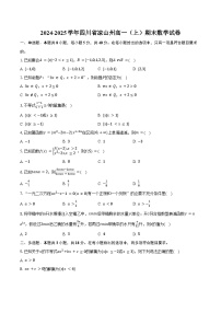 2024-2025学年四川省凉山州高一（上）期末数学试卷（含答案）