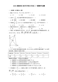 2025届黑龙江省齐齐哈尔市高三一模数学试题
