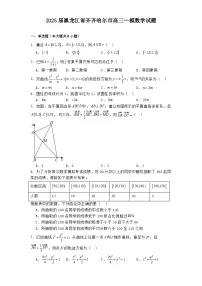 2025届黑龙江省齐齐哈尔市高三一模数学试题