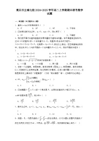 重庆市主城七校2024−2025学年高二上学期期末联考数学试题