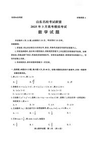 数学-山东名校考试联盟2025届高三下学期3月高考模拟试题