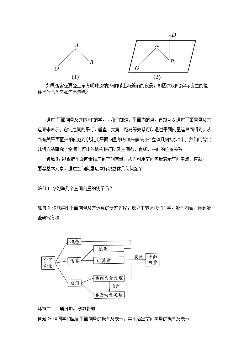 1.1.1 空间向量及其线性运算(导学案)(原卷版)第2页