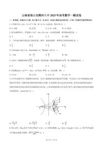 云南省保山市腾冲八中2025年高考数学一模试卷（含答案）