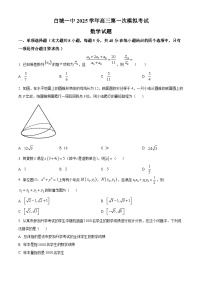 2025届吉林省白城市第一中学高三一模数学试题（原卷版+解析版）