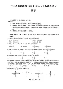 辽宁省名校联盟2024-2025学年高一下学期3月份联合考试数学试题