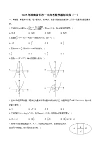 2025年湖南省长沙一中高考数学模拟试卷（一）（含答案）