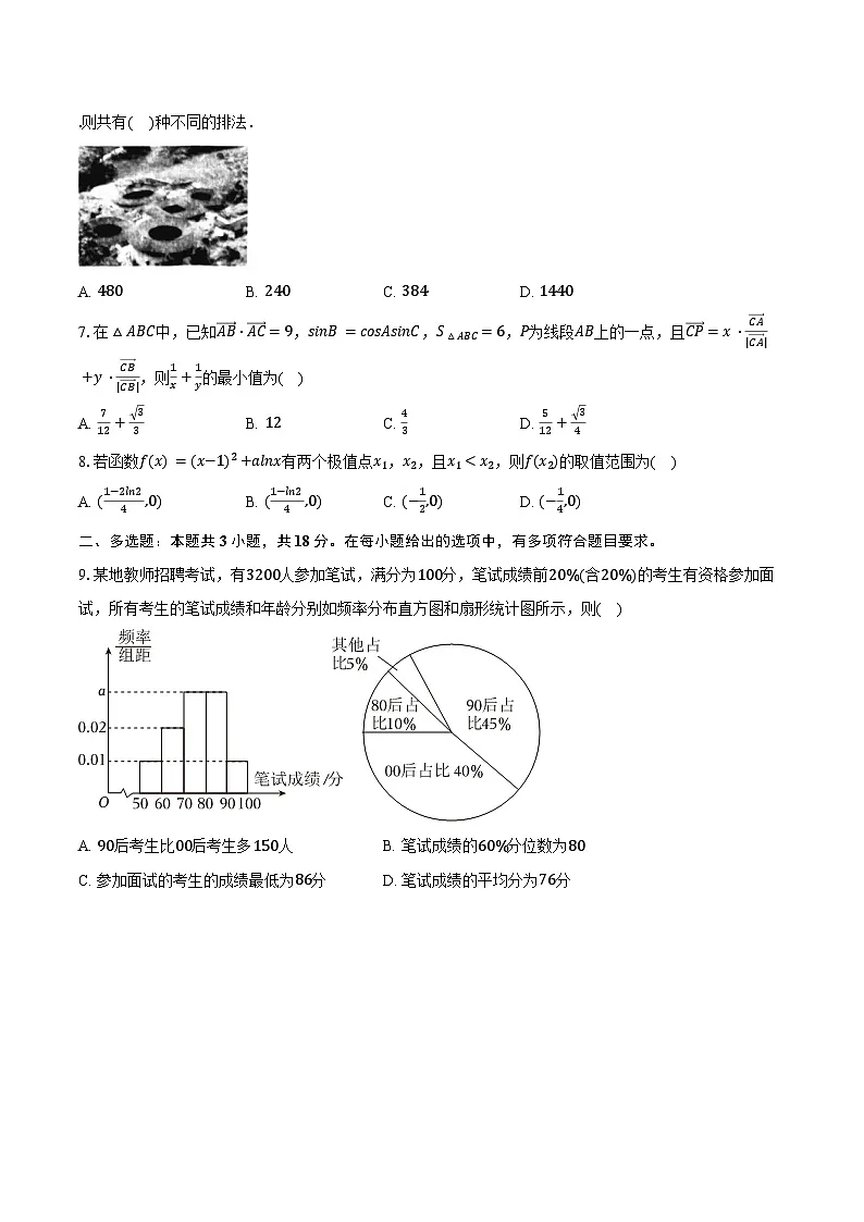 2024-2025学年新疆乌鲁木齐市兵团二中高三(下)第二次质检数学试卷(含答案)第2页