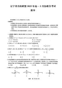 辽宁省名校联盟2024-2025学年高一下学期3月份联合考试 数学试题（PDF版）